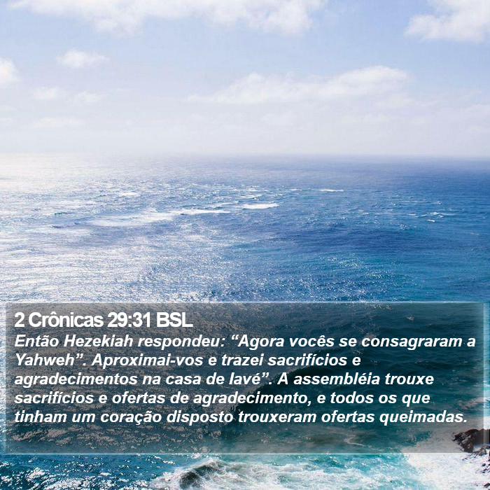 2 Crônicas 29:31 BSL Bible Study