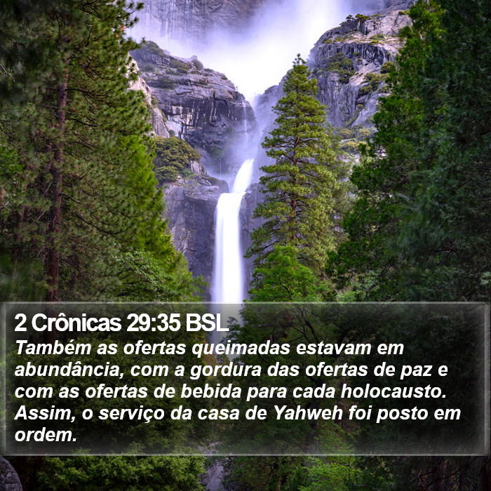 2 Crônicas 29:35 BSL Bible Study