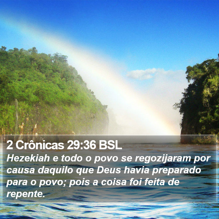 2 Crônicas 29:36 BSL Bible Study