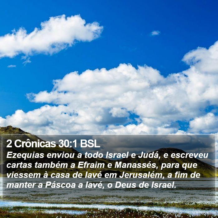 2 Crônicas 30:1 BSL Bible Study