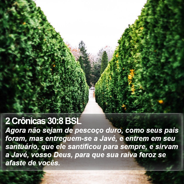 2 Crônicas 30:8 BSL Bible Study