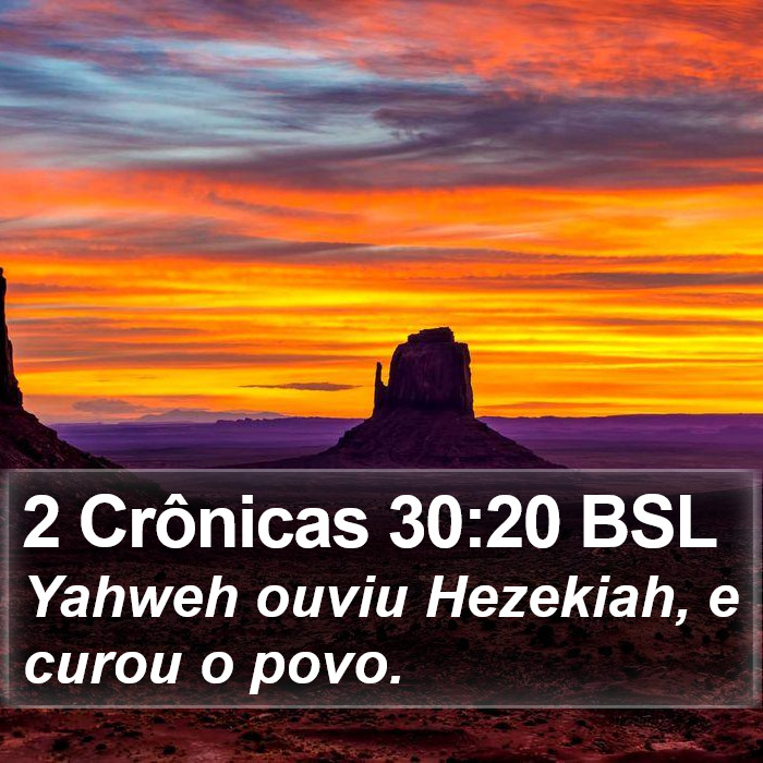 2 Crônicas 30:20 BSL Bible Study