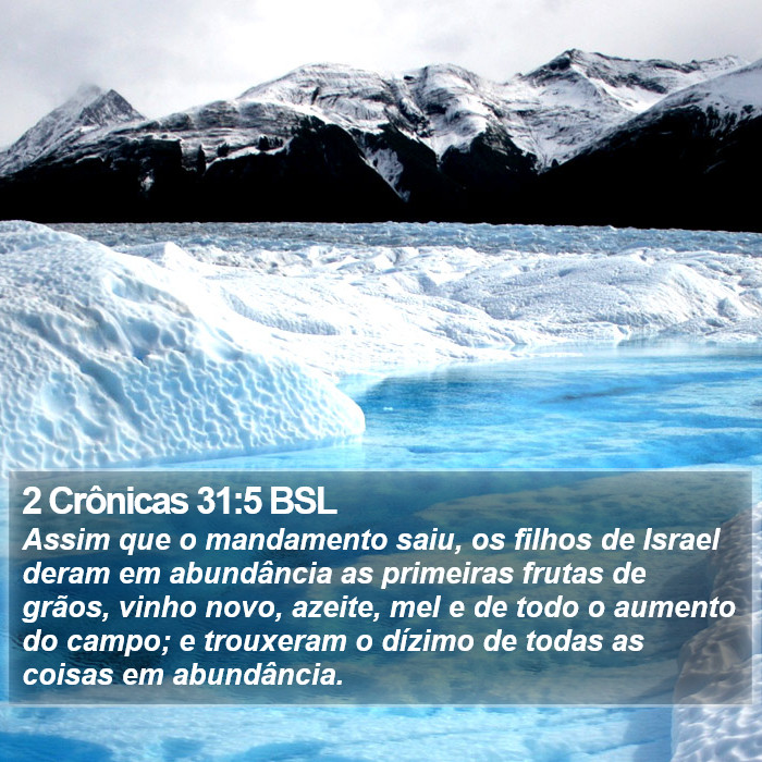 2 Crônicas 31:5 BSL Bible Study