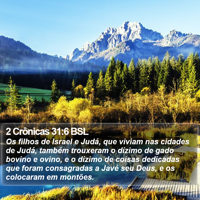 2 Crônicas 31:6 BSL Bible Study