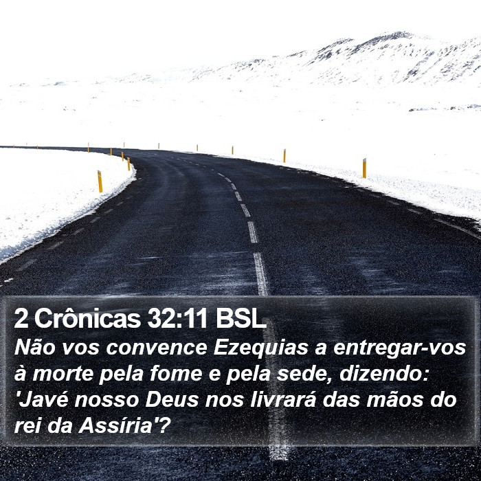 2 Crônicas 32:11 BSL Bible Study