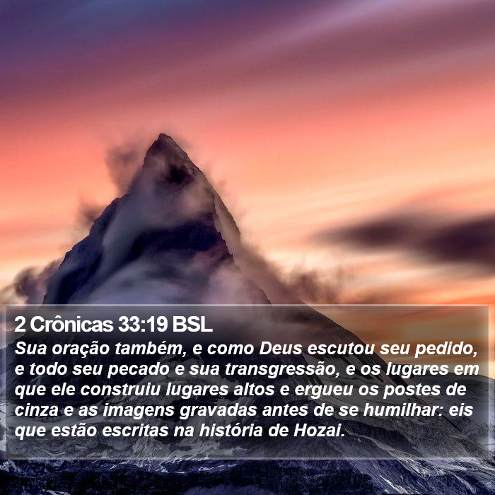 2 Crônicas 33:19 BSL Bible Study