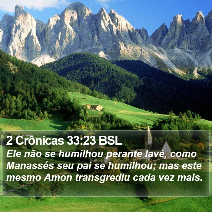2 Crônicas 33:23 BSL Bible Study