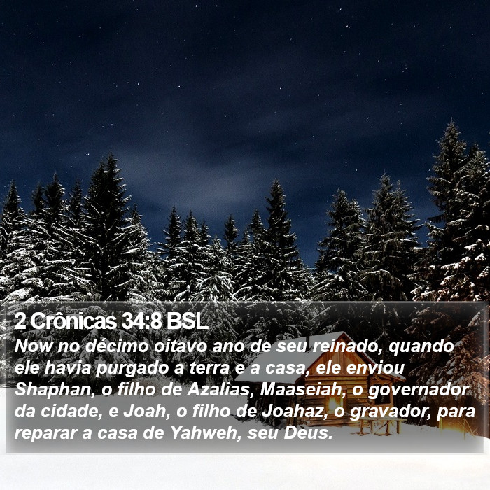 2 Crônicas 34:8 BSL Bible Study