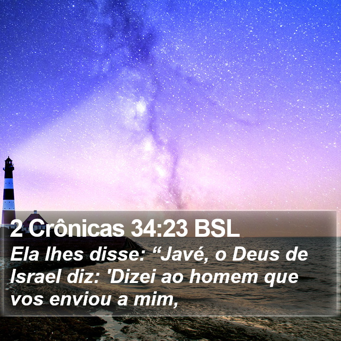2 Crônicas 34:23 BSL Bible Study