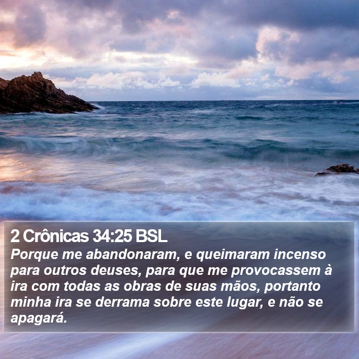 2 Crônicas 34:25 BSL Bible Study