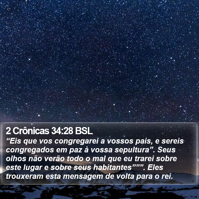 2 Crônicas 34:28 BSL Bible Study