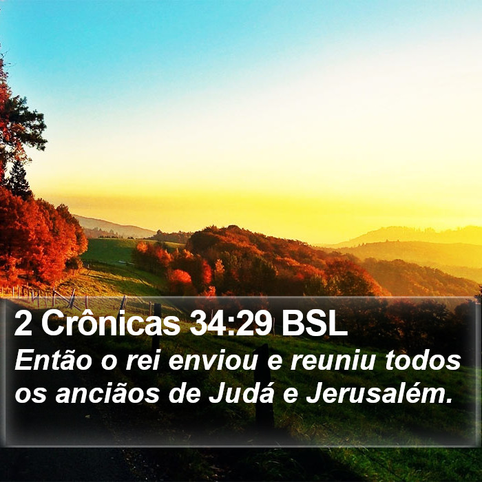 2 Crônicas 34:29 BSL Bible Study