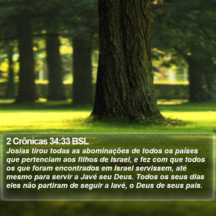 2 Crônicas 34:33 BSL Bible Study
