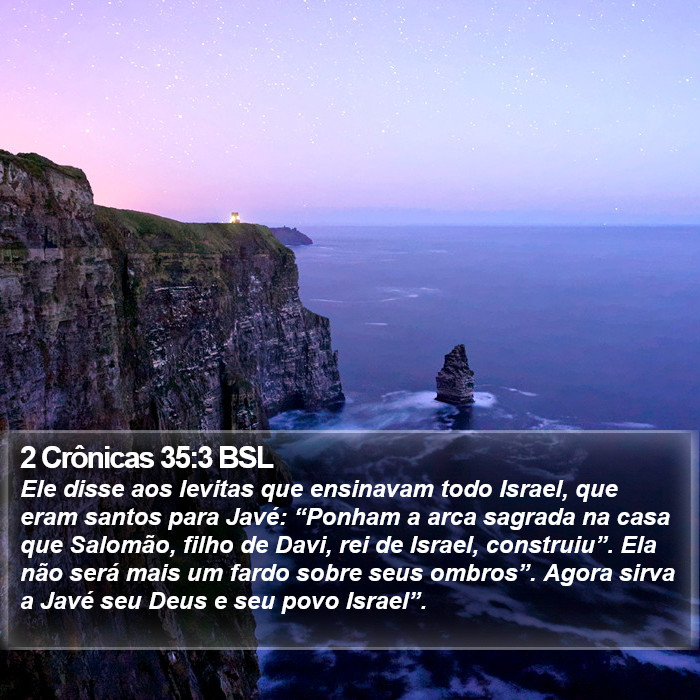 2 Crônicas 35:3 BSL Bible Study