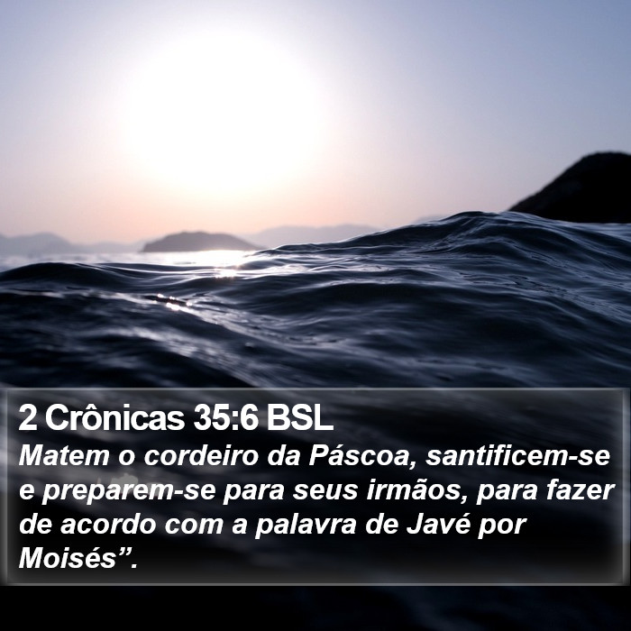 2 Crônicas 35:6 BSL Bible Study