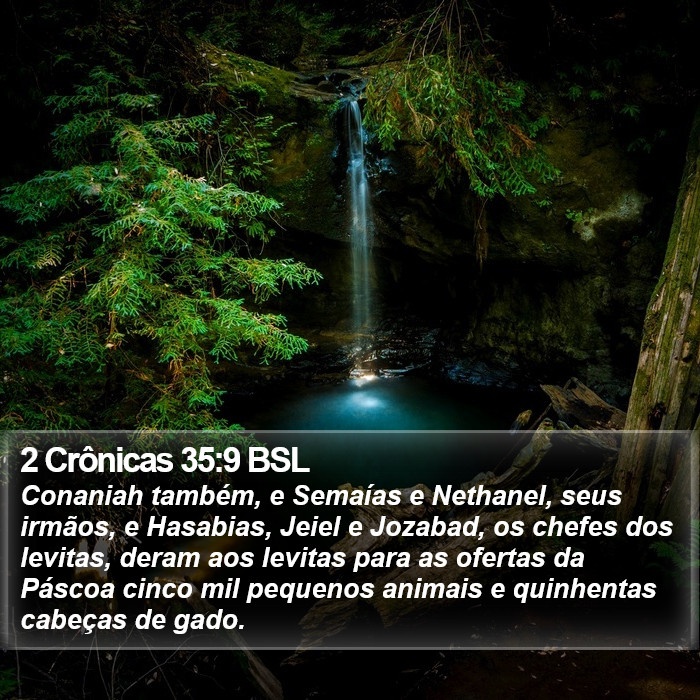 2 Crônicas 35:9 BSL Bible Study