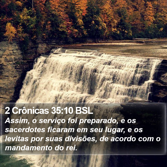 2 Crônicas 35:10 BSL Bible Study