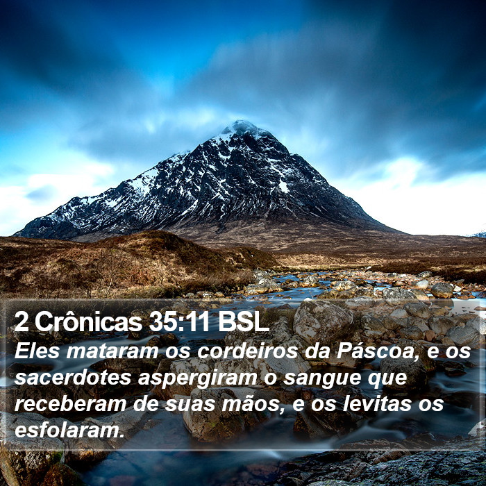 2 Crônicas 35:11 BSL Bible Study