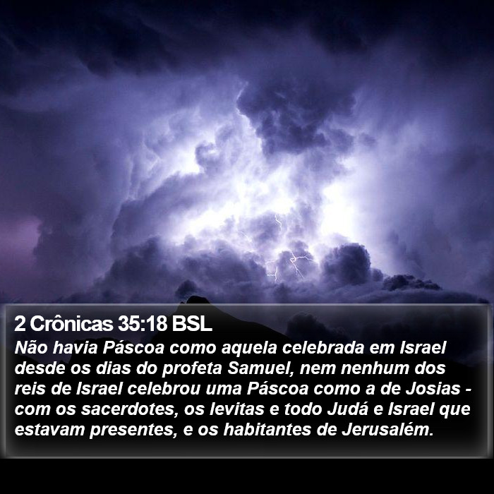 2 Crônicas 35:18 BSL Bible Study