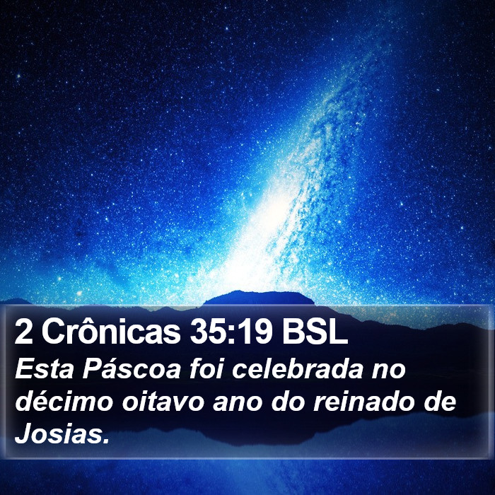 2 Crônicas 35:19 BSL Bible Study