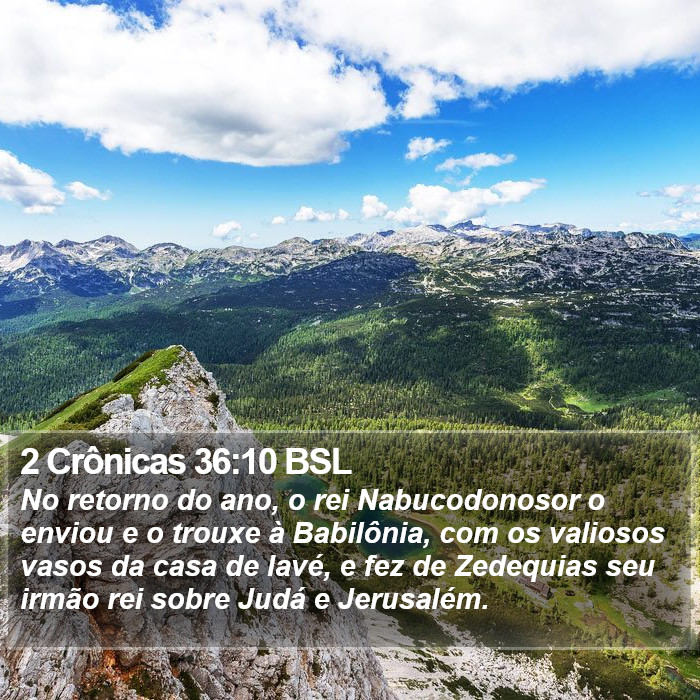 2 Crônicas 36:10 BSL Bible Study