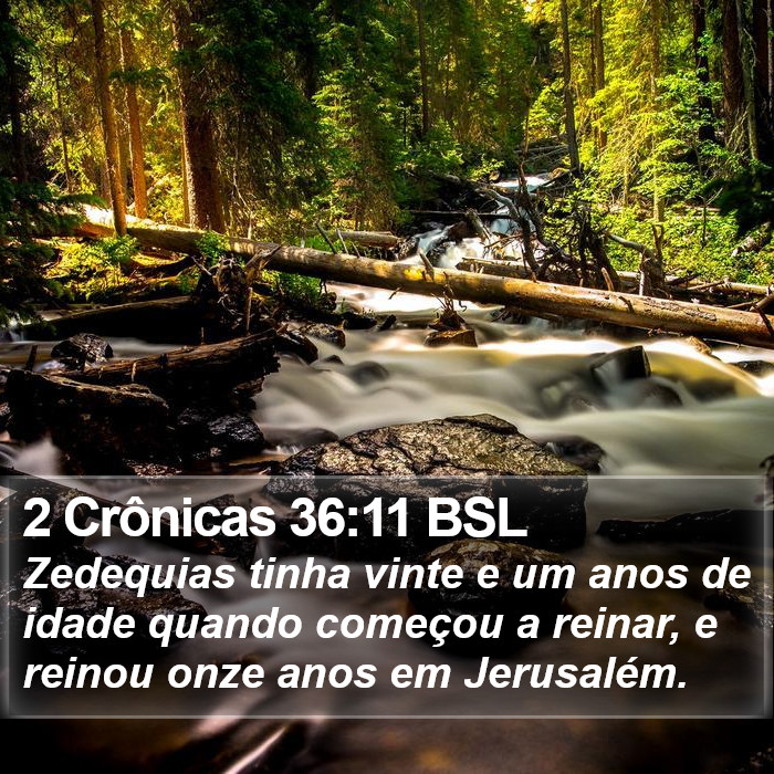 2 Crônicas 36:11 BSL Bible Study