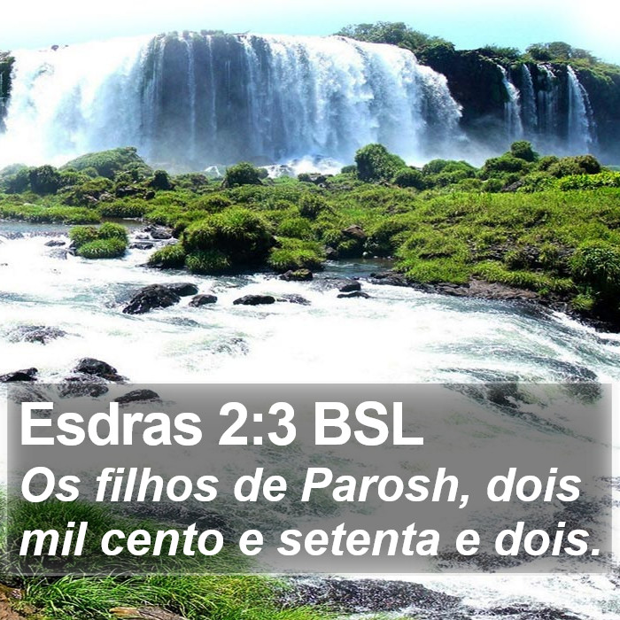 Esdras 2:3 BSL Bible Study