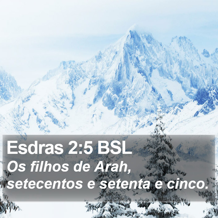 Esdras 2:5 BSL Bible Study