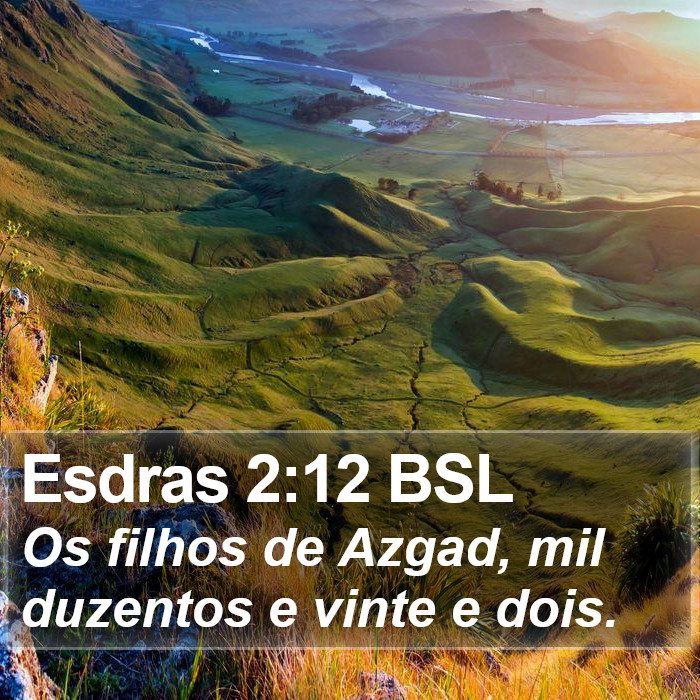 Esdras 2:12 BSL Bible Study