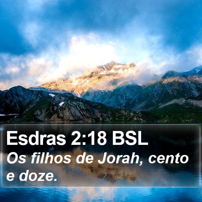 Esdras 2:18 BSL Bible Study