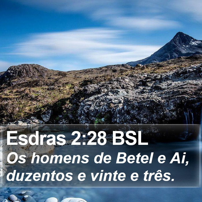 Esdras 2:28 BSL Bible Study