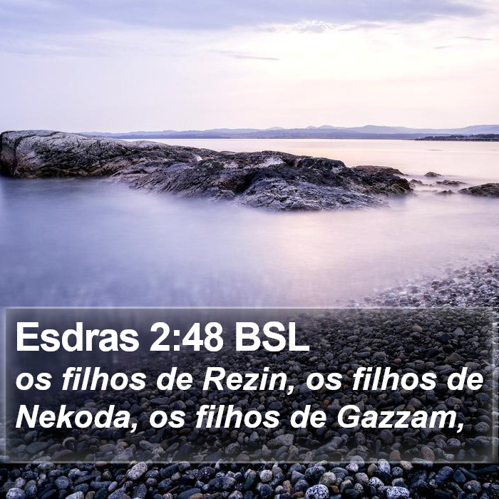 Esdras 2:48 BSL Bible Study