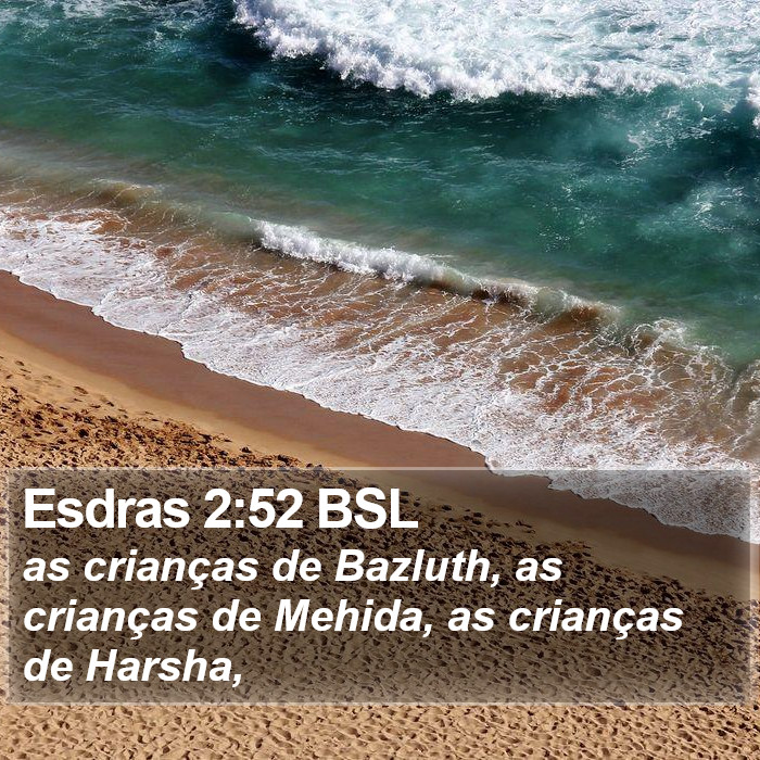 Esdras 2:52 BSL Bible Study