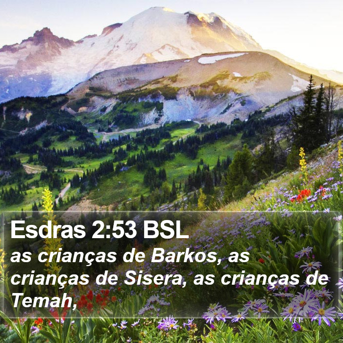 Esdras 2:53 BSL Bible Study