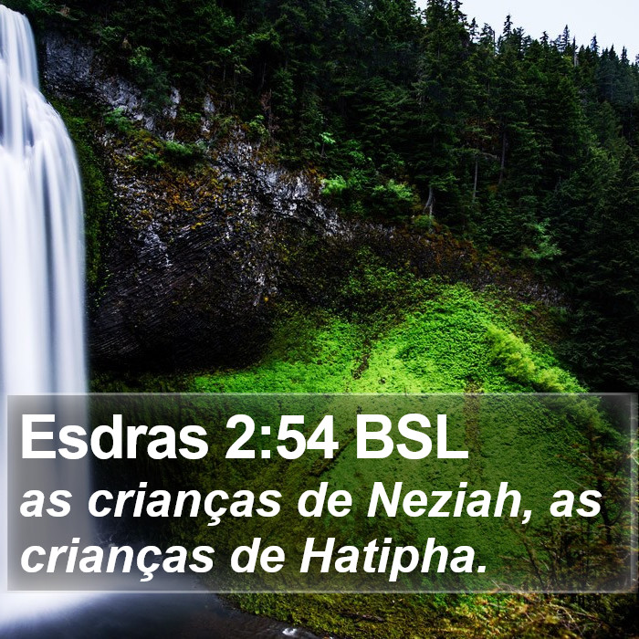 Esdras 2:54 BSL Bible Study