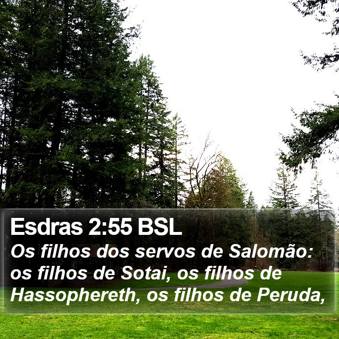 Esdras 2:55 BSL Bible Study