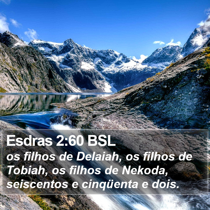 Esdras 2:60 BSL Bible Study