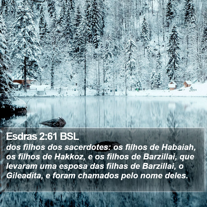 Esdras 2:61 BSL Bible Study