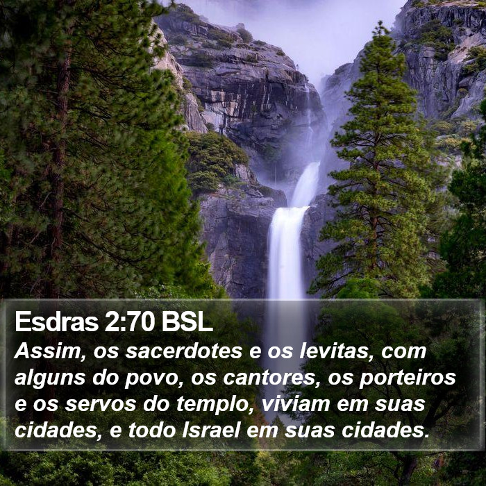 Esdras 2:70 BSL Bible Study