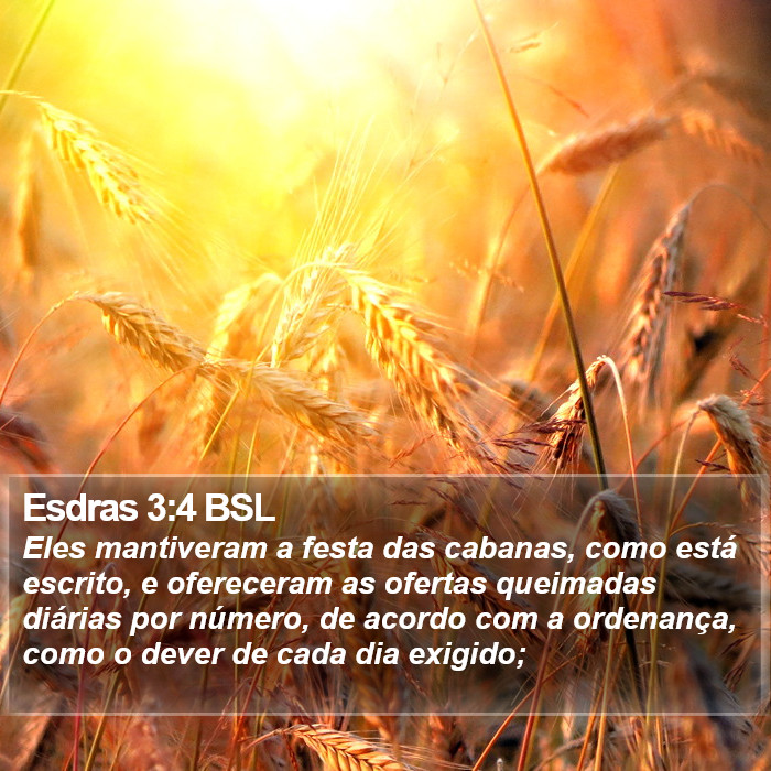 Esdras 3:4 BSL Bible Study