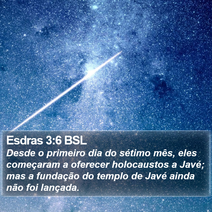 Esdras 3:6 BSL Bible Study