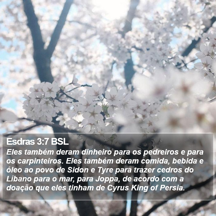 Esdras 3:7 BSL Bible Study