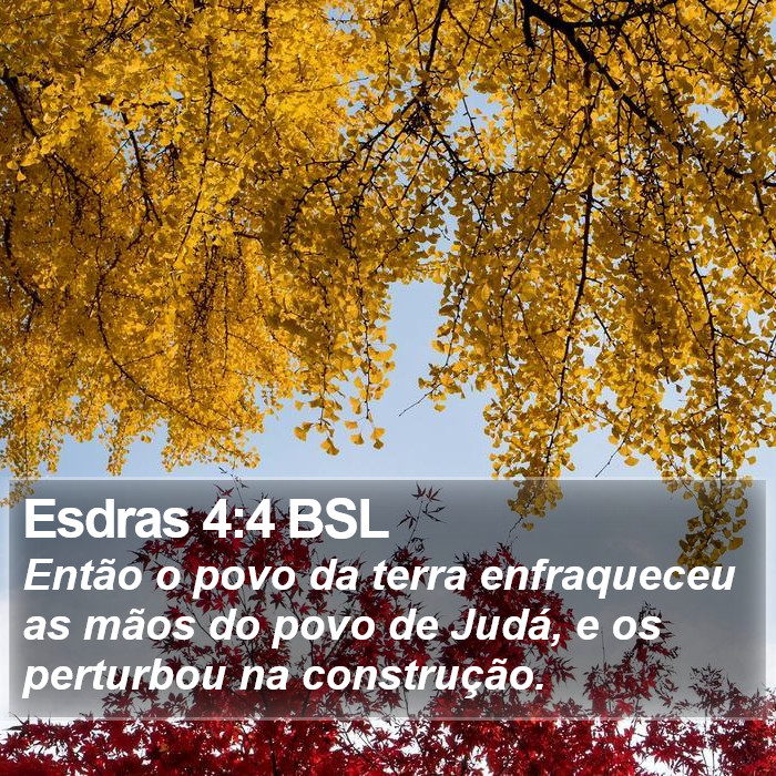 Esdras 4:4 BSL Bible Study