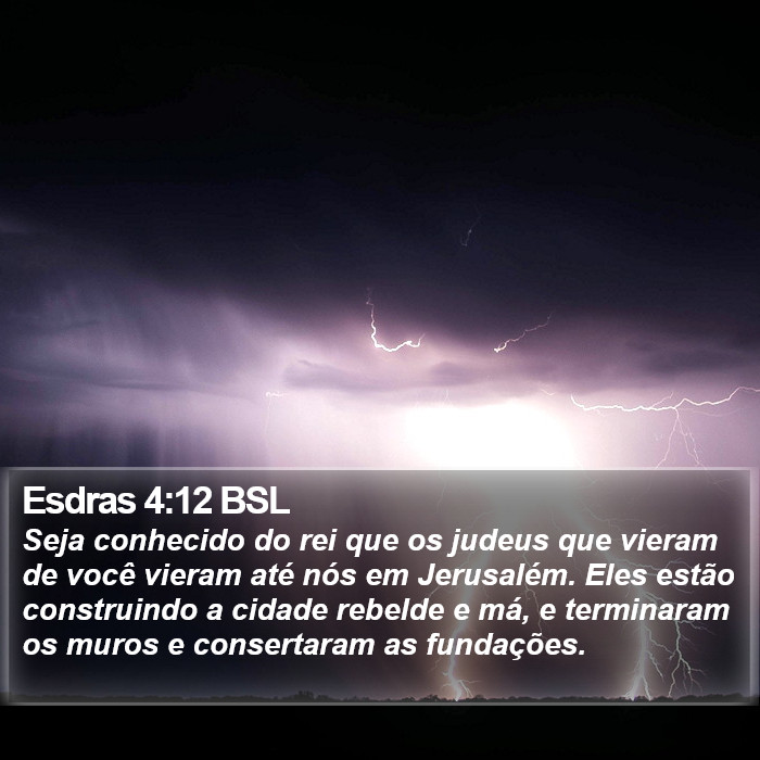 Esdras 4:12 BSL Bible Study