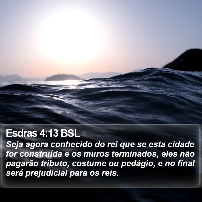 Esdras 4:13 BSL Bible Study