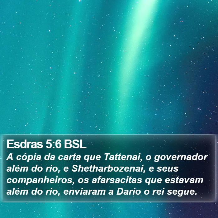 Esdras 5:6 BSL Bible Study