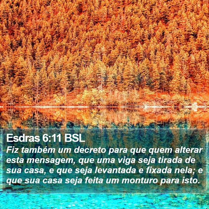 Esdras 6:11 BSL Bible Study