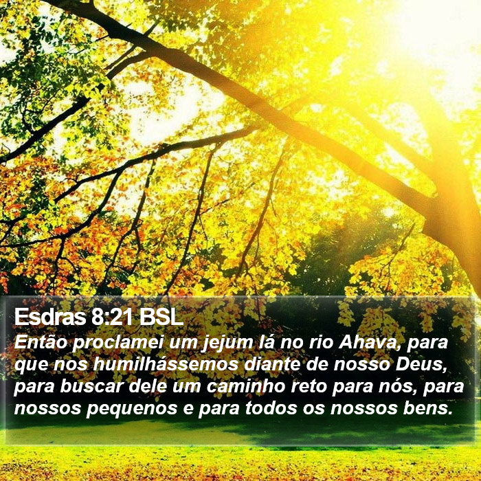 Esdras 8:21 BSL Bible Study