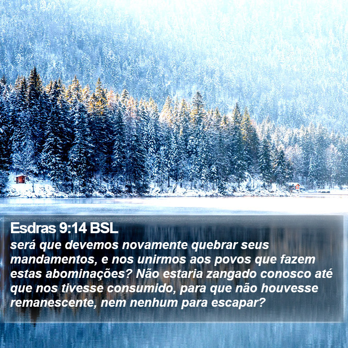 Esdras 9:14 BSL Bible Study