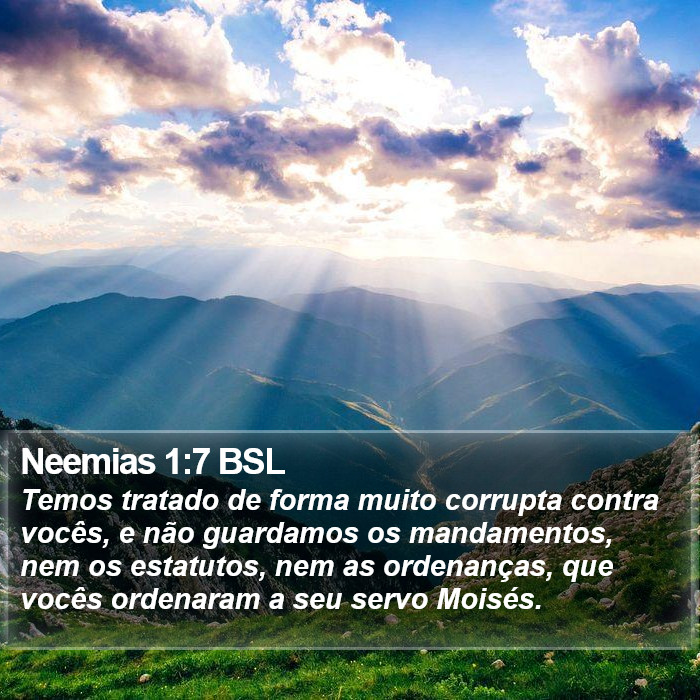 Neemias 1:7 BSL Bible Study